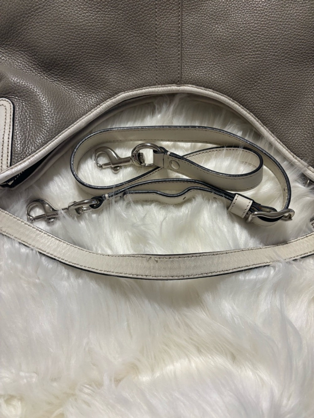 Coach Laura Y2K Gray, White & Silver Hobo Bag - Picture 10 of 10